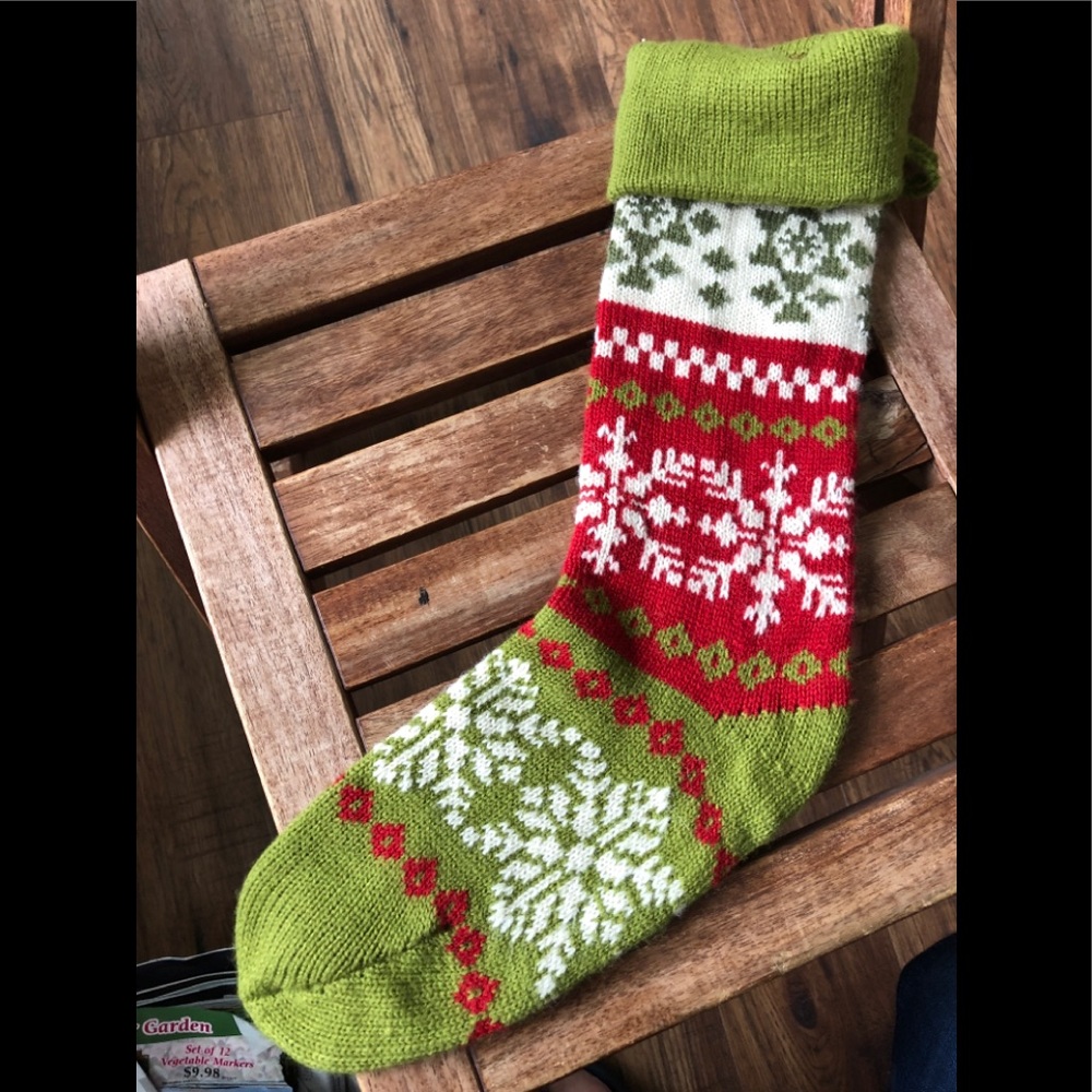 Cute Christmas knit stocking